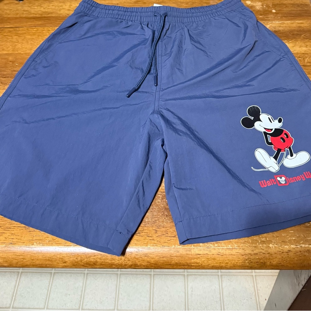 Disney Navy Swim Trunks with Mickey Graphic - Picture 3 of 6